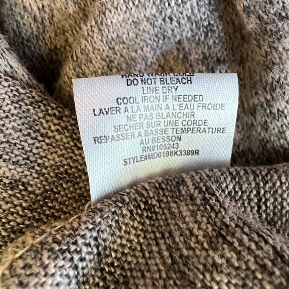 Bobeau Cold Shoulder Midi Dress Size: Medium Pinkish Heather Gray - Picture 5 of 6